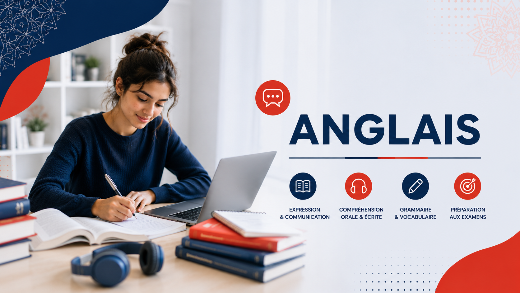 Cours d’anglais – Communication et préparation aux examens